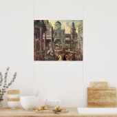 Koning Solomon en de koningin van Sheba Poster (Keuken)