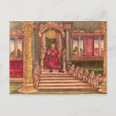 Koning Solomon op zijn troon, 1e editie Briefkaart (Voorkant)