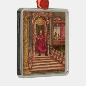 Koning Solomon op zijn troon, 1e editie Metalen Ornament (Rechts)