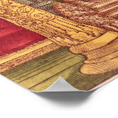 Koning Solomon op zijn troon, 1e editie Poster (Hoek)