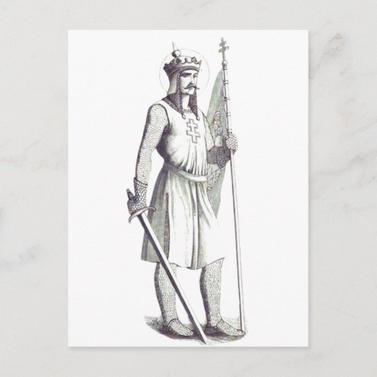 Koning Stephen Koning van Hongarije Briefkaart (Voorkant)