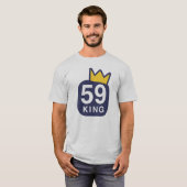Koning T-Shirt (Ash) (Voorkant volledig)