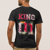 Koning tekst graffiti stijl lettertype t-shirt (Achterkant)