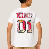 Koning tekst graffiti stijl lettertype t-shirt (Achterkant)