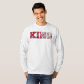 Koning tekst graffiti stijl lettertype t-shirt (Voorkant volledig)