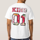 Koning tekst graffiti stijl lettertype t-shirt (Achterkant)