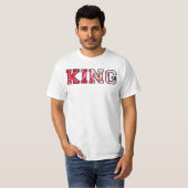 Koning tekst graffiti stijl lettertype t-shirt (Voorkant volledig)