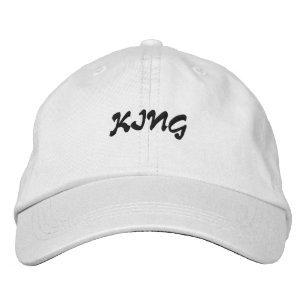 Koning Tekst Naam Witte Douanehoeden Petten