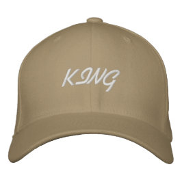 Koning Text Flexfit Zachte Wol Khaki Mode Heren Ho Geborduurde Pet