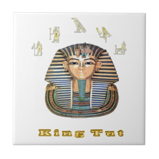 Koning Toet en Egypte Tegeltje (Voorkant)