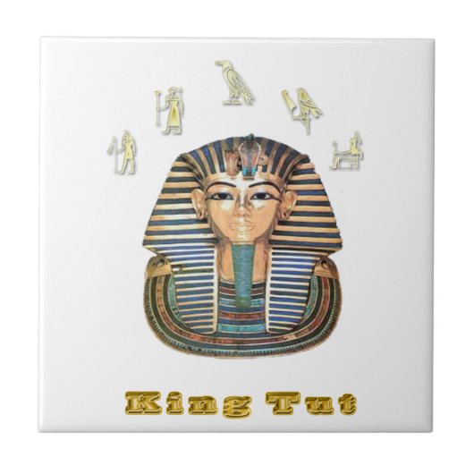 Koning Toet en Egypte Tegeltje (Voorkant)