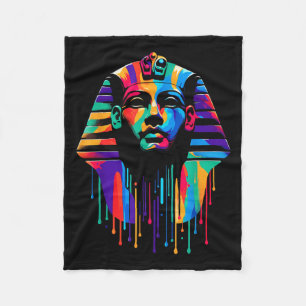 Koning Toet. Toetanchamon Minimalistische Levendig Fleece Deken