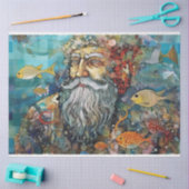 Koning Triton Zeemeermin Merman Collage Decoupage Tissuepapier (Craft)