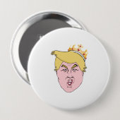 Koning Trump Ronde Button 4,0 Cm (Voorkant /achterkant)