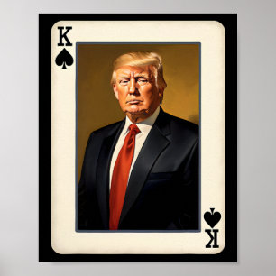 Koning Trumpkaart - Unieke Donald Trump Presidenti Poster