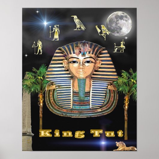 Koning Tut en Egypte Poster (Voorkant)