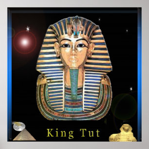 Koning Tut en Egypte Poster