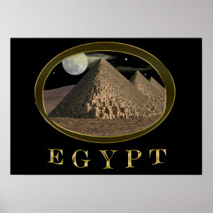 Koning Tut en Egypte Poster