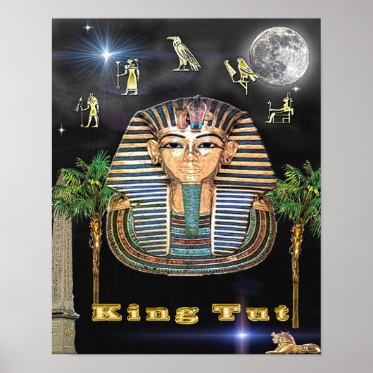 Koning Tut en Egypte Poster (Voorkant)