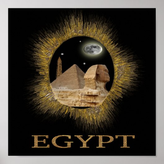 Koning Tut en Egypte Poster (Voorkant)