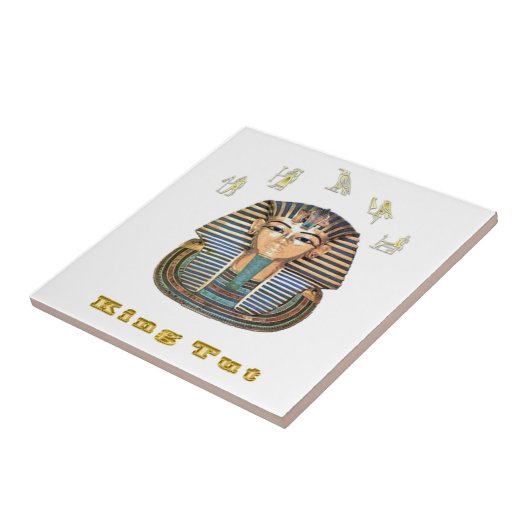 Koning Tut en Egypte Tegeltje (Zijkant)