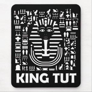Koning tut farao Egyptische Hiëroglief Alfabet Muismat