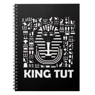 Koning tut farao Egyptische Hiëroglief Alfabet Notitieboek
