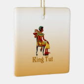 Koning Tut op zijn troon Keramisch Ornament (Rechts)
