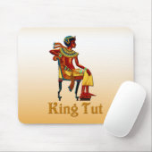 Koning Tut op zijn troon Muismat (Met muis)
