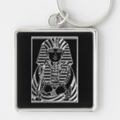 Koning Tut Silver Egyptisch Sleutelhanger (Voorkant)