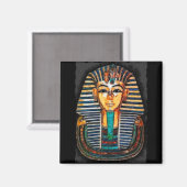 Koning TUTANKHAMUN Egyptische kunstmagneet Magneet (Voorkant / Achterkant)