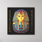 koning Tutankhamun - oude Egyptische farao Canvas Afdruk (Voorkant)