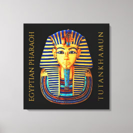 koning Tutankhamun - oude Egyptische farao Canvas Afdruk