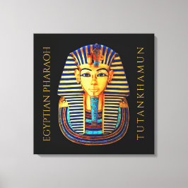 koning Tutankhamun - oude Egyptische farao Canvas Afdruk