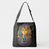koning Tutankhamun - oude Egyptische farao Crossbody Tas (Achterkant)