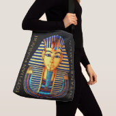 koning Tutankhamun - oude Egyptische farao Crossbody Tas (Dichtbij)