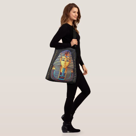 koning Tutankhamun - oude Egyptische farao Crossbody Tas (Op model)