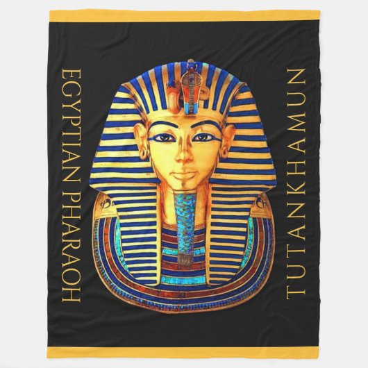 koning Tutankhamun - oude Egyptische farao Fleece Deken (Voorkant)