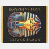 koning Tutankhamun - oude Egyptische farao Fleece Deken (Voorkant (Horizontaal))