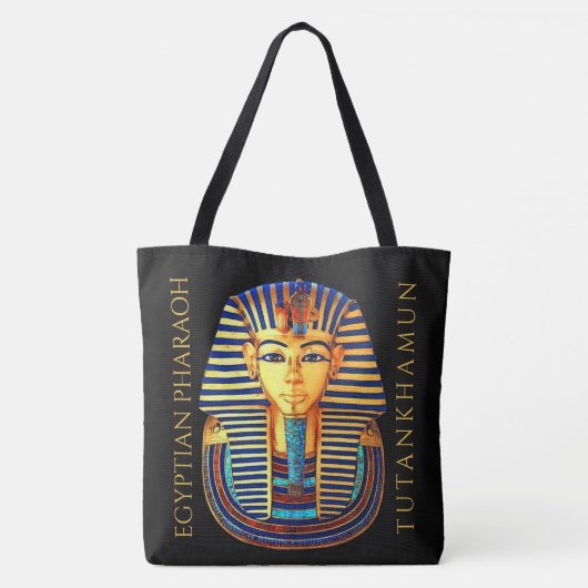 koning Tutankhamun - oude Egyptische farao Tote Bag (Achterkant)