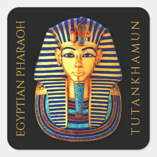 koning Tutankhamun - oude Egyptische farao Vierkante Sticker