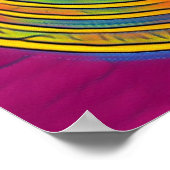 "Koning Tut's Brilliance" - Echte muur-kunst in Eg Poster (Hoek)