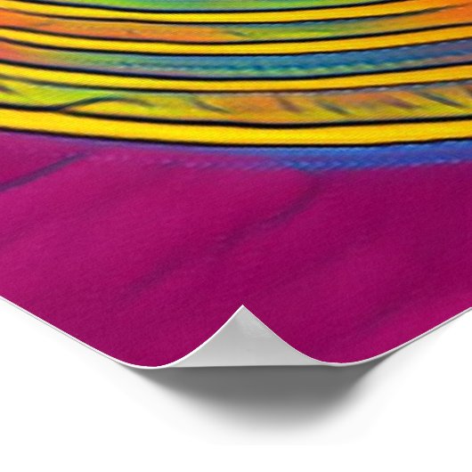 "Koning Tut's Brilliance" - Echte muur-kunst in Eg Poster (Hoek)