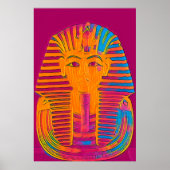 "Koning Tut's Brilliance" - Echte muur-kunst in Eg Poster (Voorkant)
