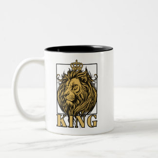 koning tweekleurige koffiemok