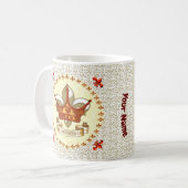 Koning Vader Banner Kroon mok (Voorkant links)
