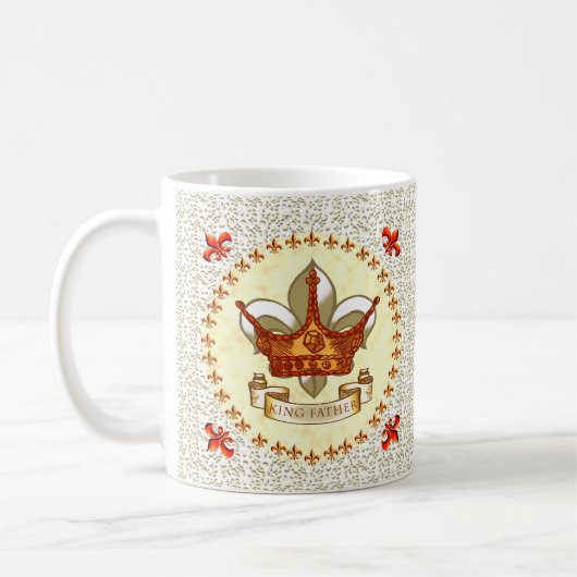 Koning Vader Banner Kroon mok (Links)