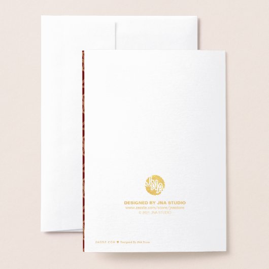 Koning Vader Foliekaart Folie Kaarten (Met envelop)