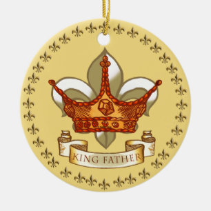Koning Vader Sieraad Keramisch Ornament
