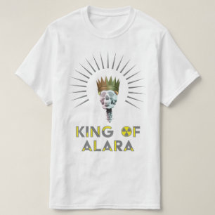 Koning van ALARA Stralingssymbool T-shirt